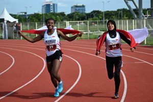 SHAVA WARANGGA & DANSELINA- INDONESIA- EMAS PERUNGGU -U18 PUTERI 100M-1