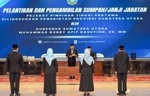 Gubsu lantik pejabat tinggi pratama 3